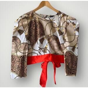 Open Back Blouse- Size Large
